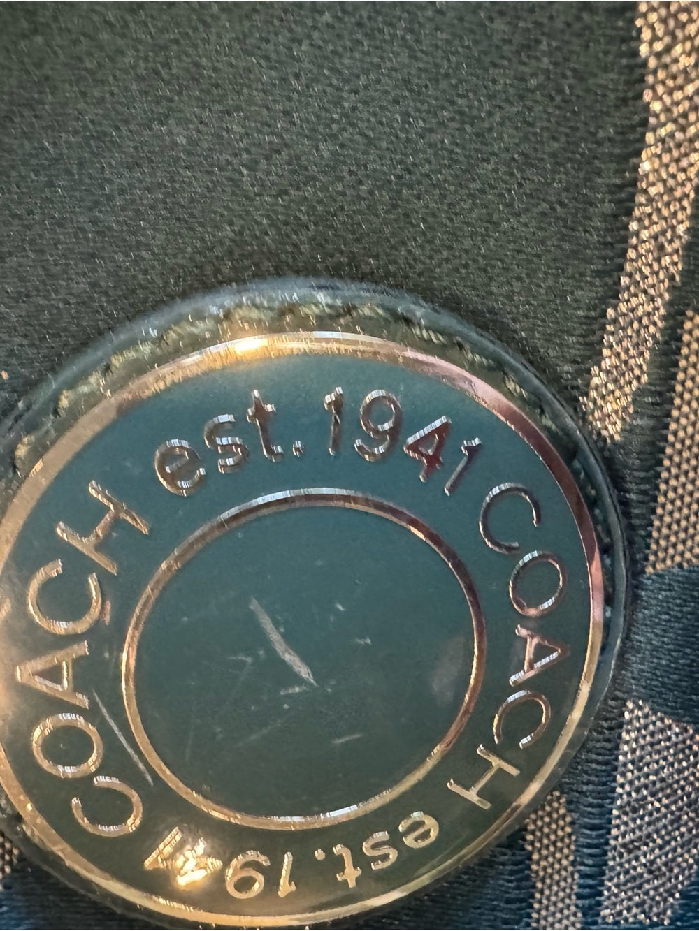 Coach Teal Signature Crossbody Bag - Picture 6 of 11